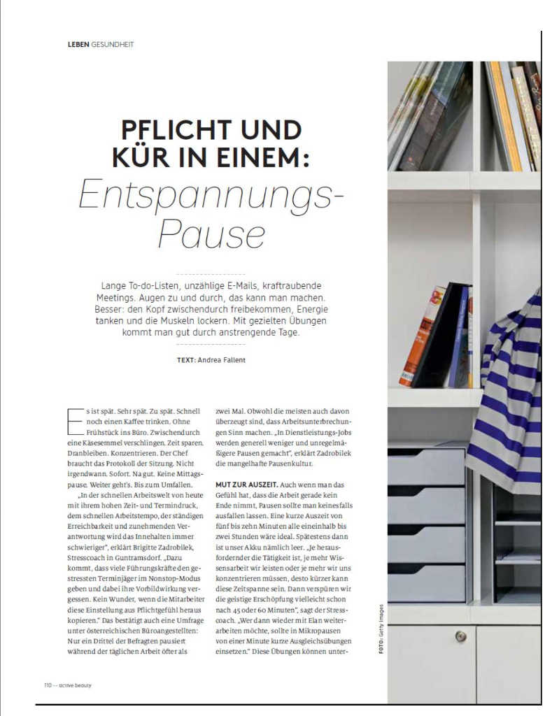 Entspannungspause_Arbeitspausen – Seminare und Trainings mit Stresscoach Brigitte Zadrobilek Entspannungspause_ Seminare und Trainings mit Stresscoach Brigitte Zadrobilek